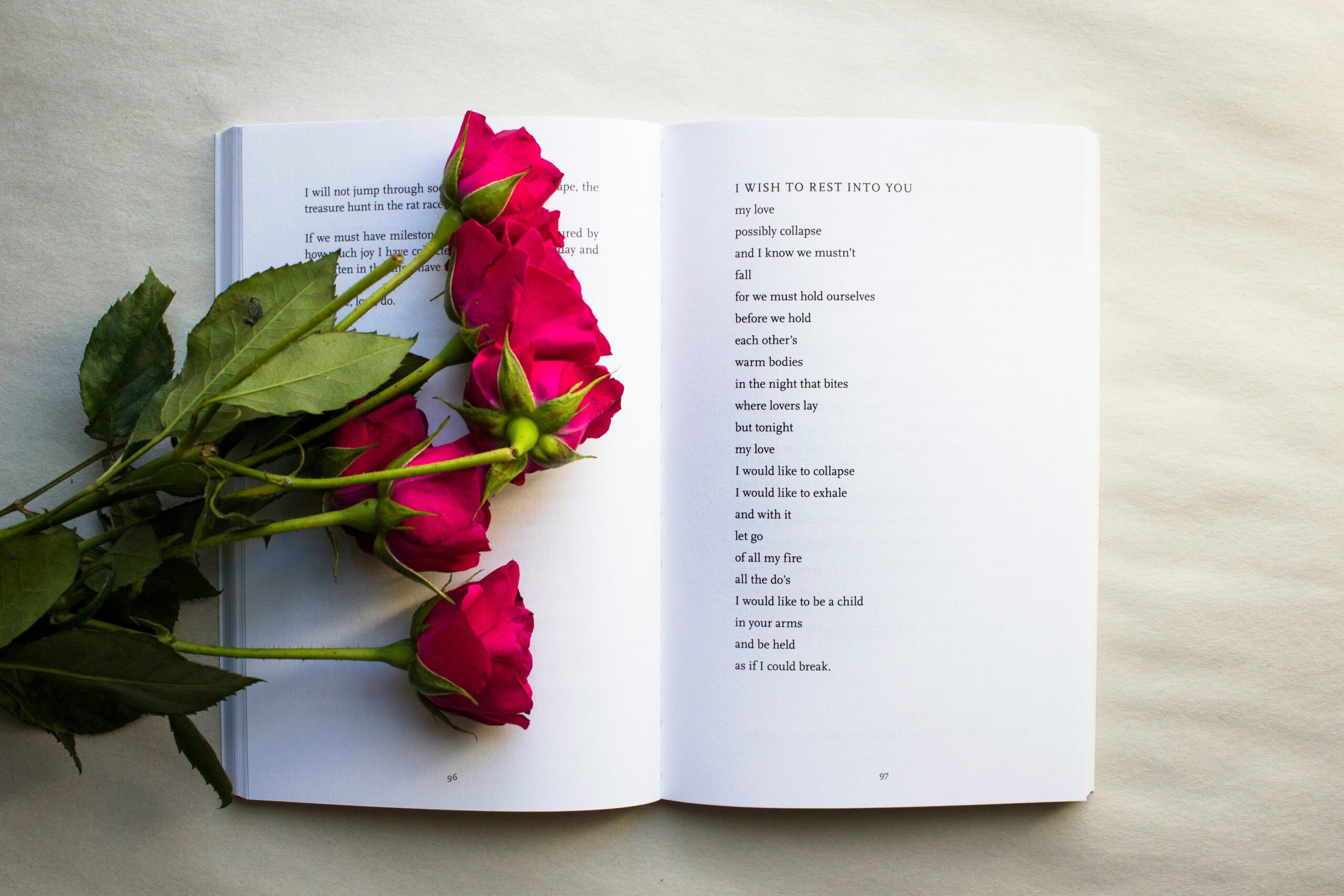 Poetry notebook and pen representing similes in poetry